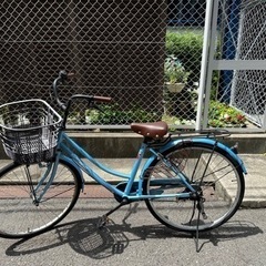 【受け渡し済み】ブルーの自転車