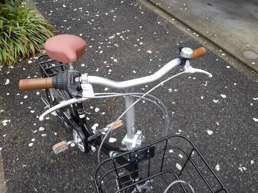 中古自転車2535 前後タイヤ新品！ 折り畳み 20インチ 6段ギヤ