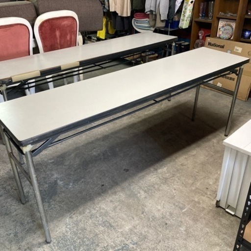 名古屋引取限定 】オカムラ長机 折りたたみ式 オフィス 会議テーブル