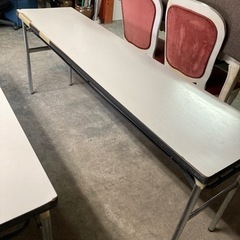 [折り畳みテーブル会議机]バーベキューなどに リサイクルショップヘルプ