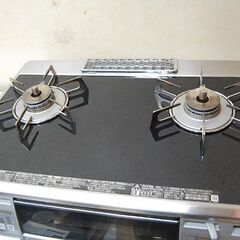 ガステーブル プロパンガス 2016年製 幅59cm 両面焼き リンナイ RTS62WKR-L 左強火 LPガス Rinnai 札幌市 清田区 平岡