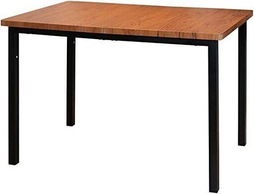 MIRA-SHOW　ダイニングテーブル　幅110cm　奥行70cm　食卓用　モダン　ヴィンテージ　木製　スチール