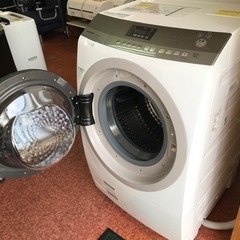 【h.mama　送料込】 美品✨️クリーニング済 SHARP ドラム式洗濯機 ドラム式洗濯機 洗濯9kg 乾燥6kg 2014年製 SHARP