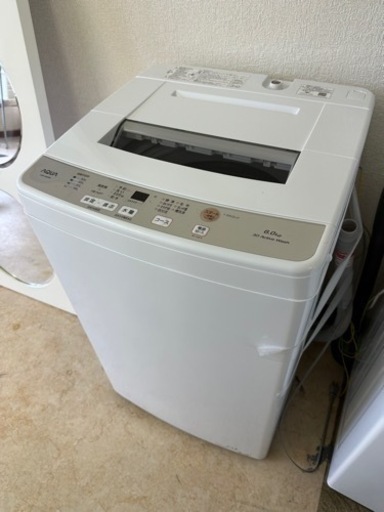 アクア AQW-S6M(W) 全自動洗濯機 (洗濯6.0kg)