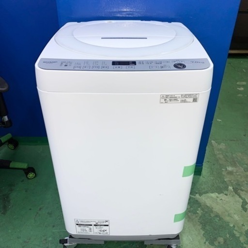 ⭐️SHARP⭐️全自動洗濯機　2021年 7KG 美品　大阪市近郊配送無料