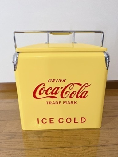 コカ・コーラ レトロ ピクニックストレージ イエロー クーラーボックス Coca-Cola Retro Picnic Storage Cooler Box