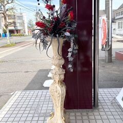 高級ホテル特注品 造花アレンジメント 薔薇 バラ ロココ調 フラ...