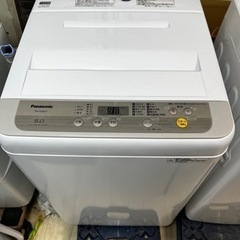 【送料無料】Panasonic 5.0kg 2019年製 全自動洗濯機