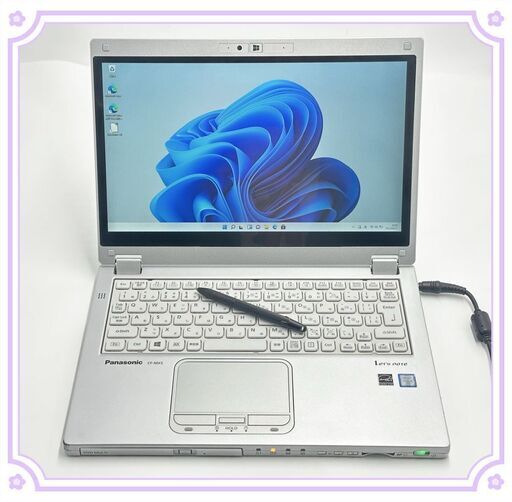 送料無料 高速SSD タッチ可 12.5型 ノートパソコン Panasonic CF-MX5ADEMS 中古良品 第6世代Core i5 8GB 無線 Webカメラ Windows11 Office