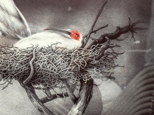 真作保証 松本賢一 作品名 希望の里 美術展 入選 ボールペンで、書かれ