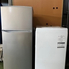 福岡市配送設置無料 高年式 シャープ21年冷蔵庫、東芝20年洗濯機