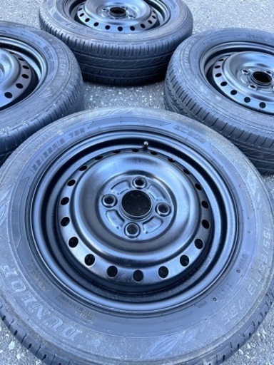 13インチ 鉄チンホイール 155/65R13 軽自動車タイヤ