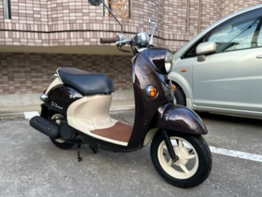 外観きれいです。ヤマハ　4サイクル　ビーノ　　ブラウン　　鹿児島市