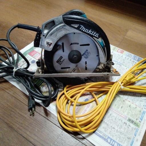 マキタ190㍉ ライト付電子丸ノコ＆延長コード