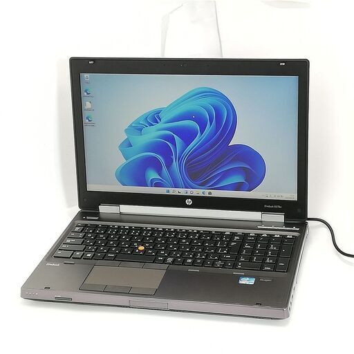 送料無料 高速SSD 15.6型 ノートパソコン HP 8570w 中古良品 第3世代Core i5 4GB DVDマルチ 無線 Wi-Fi Bluetooth NVIDIA Windows11 Office