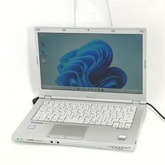 日本製 14型 ノートパソコン Panasonic CF-LX6R17VS 中古良品 第7世代 