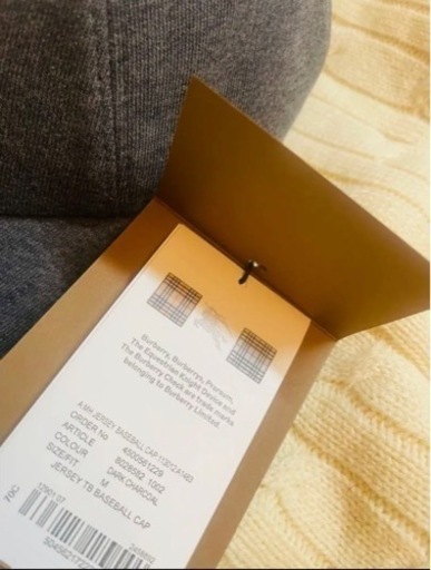 新品未使用 BURBERRY モノグラムモチーフ ベースボールキャップ 男女可