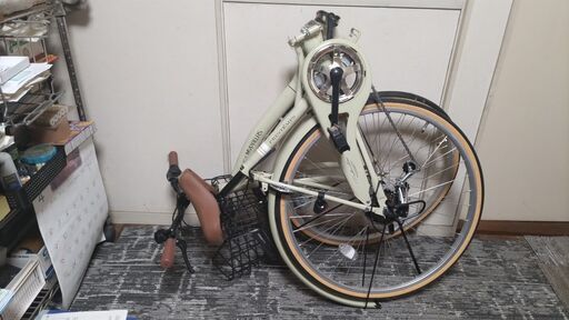 My pallas MODEL M-509-IV(アイボリー) PRINTEMPS 折畳シティサイクル