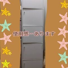 高167センチ扉付きカラーBOX1つ。