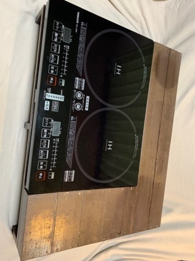 【値下】YAMAZENヤマゼン YEH-1456 IHクッキングヒーター(木製台付)