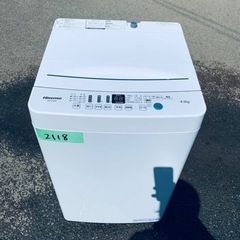 ✨2021年製✨ 2118番 Hisense✨電気洗濯機✨HW-...