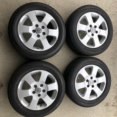 【値下】日産純正ホイール＆タイヤ　195/60R16  ブリジス...