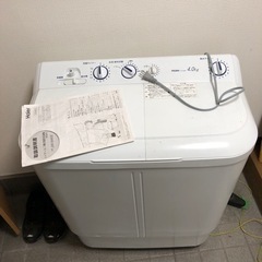 二層式洗濯機　ハイアール　2016年製