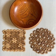 木製お皿＆木製鍋敷