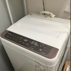 Panasonic 7キロ　洗濯機　2019年