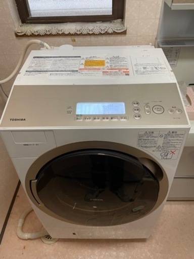 東芝　ドラム式全自動洗濯機　2018年式　TW-117A6L