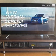 【お譲り先決まりました】TCL 50V型 4K液晶＋テレビ台