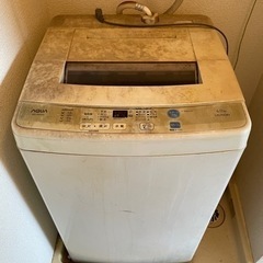 2016年購入　洗濯機 アクア6キロ
