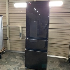 6/18 終 2018年製 自動製氷機能付き 冷蔵庫 MITSUBISHI MR-CX37C-BR 365L