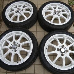 ホワイト　白　レアマイスターＬＭスポーツファイナル　5Ｊ×15　+45　165/50R15