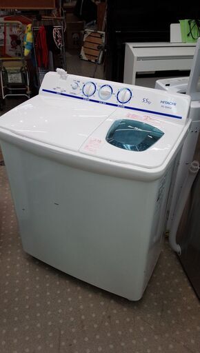 安心の分解洗浄済日立 5.5kg二層式洗濯機 2020年製 保証有り【愛千142】