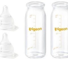 ピジョン哺乳瓶　ＫＲ-１００　×２個 ②ピジョン母乳実感 直付け...