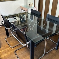 受付中】35万購入☆横浜☆引取☆ル・コルビジェ？ダイニングセット 鉄製 本