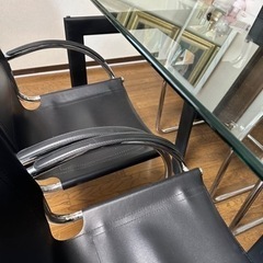 受付中】35万購入☆横浜☆引取☆ル・コルビジェ？ダイニングセット 鉄製 本