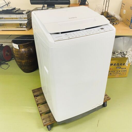 【送料無料】HITACHI 日立全自動電気洗濯機  BW-V70G 2021年製 7.0Ｋｇ