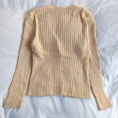 BISES　ビシェス　上質　シルク×ウールニットカーディガン　イタリア製　ワールド　M