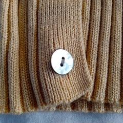 BISES　ビシェス　上質　シルク×ウールニットカーディガン　イタリア製　ワールド　M