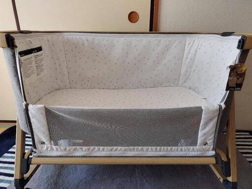 HZDMJ 可動式 ベビーベッド グレー 5/7まで グレーの星柄ベビーベッド