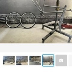 改造自転車　ロングスイングアーム塗装剥離