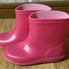 新品 ❤️14㎝ ピンク長靴
