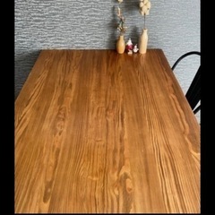 受付終了】 134.定価35000円☆ダイニングテーブルセット☆テーブル☆机