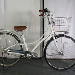 C716　限定特価　整備済み★ブリヂストン　ロココ　ホワイト★ 中古自転車 【27インチ 】