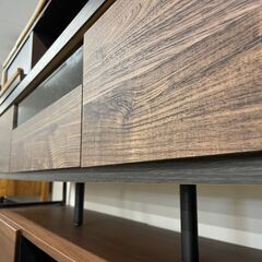 ジモティ来店特価!! ワイドローTV台 ブラウン J-0460