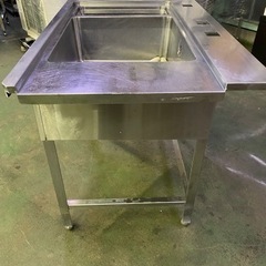 1槽シンク ゴミ籠付き 1050x700x840