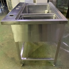 1槽シンク　ゴミ籠付き　1050x700x840