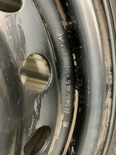 トヨタ純正195/65R15　鉄チン　80系ノア/ヴォクシーホイールキャップ付き